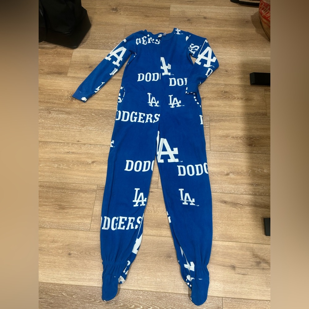Blue Dodgers Adult Pajamas Unisex M